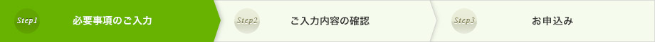 STEP1　必要事項のご入力